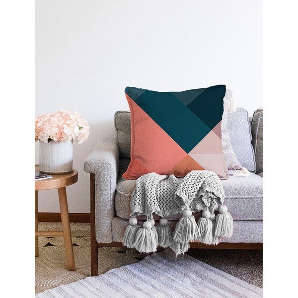 Jastučnica s udjelom pamuka Minimalist Cushion Covers Triangles, 55 x 55 cm-image-2