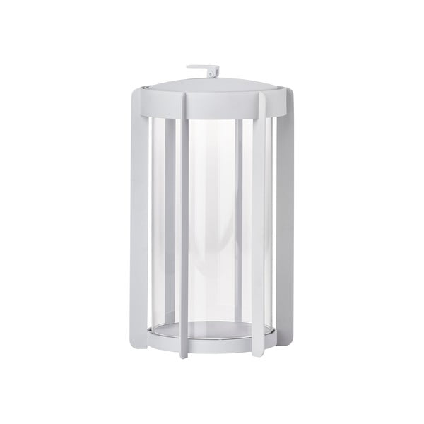 Svijetlo siva LED lanterna s USB (visina 25 cm) Firefly – Zone-image-1