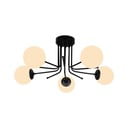 Crna stropna svjetiljka Squid Lighting Star, visina 34 cm