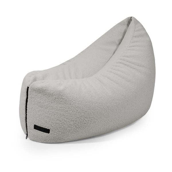 Svijetlo siva vreća za sjedenje od bouclé tkanine Clip Clap 90 – SLOWDOWN