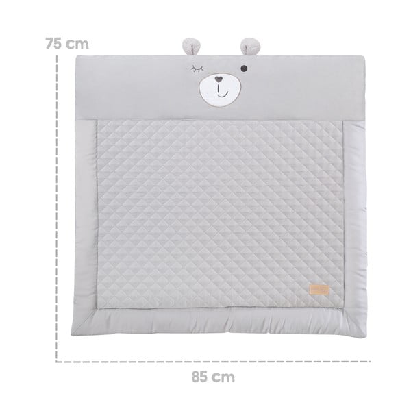 Siva dječja podloga za igru 75x85 cm Style – Roba-image-4