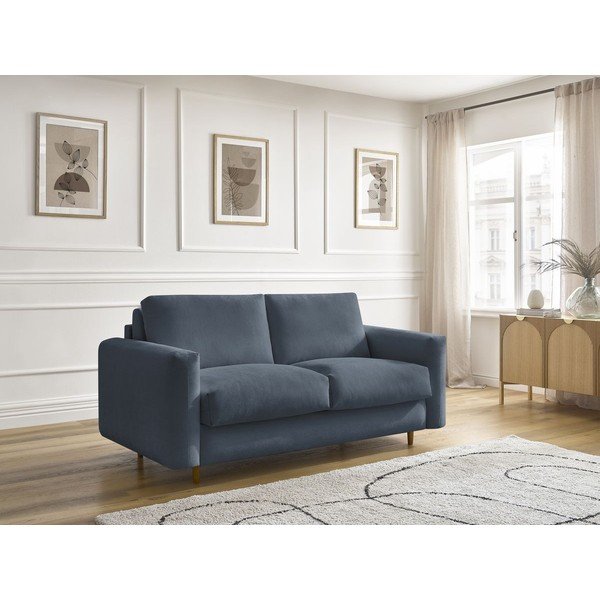 Tamno plava sofa za spavanje/sklopiva 220 cm Cocoone – Bobochic Paris-image-1