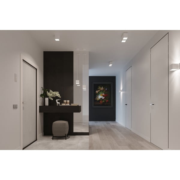 Bijela zidna lampa Geo – Sollux-image-4