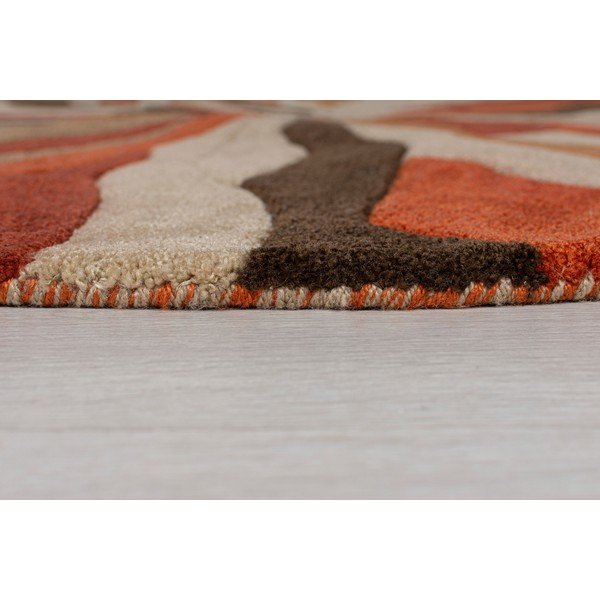 Narančasti tepih Flair Rugs Splinter, ⌀ 135 cm-image-2