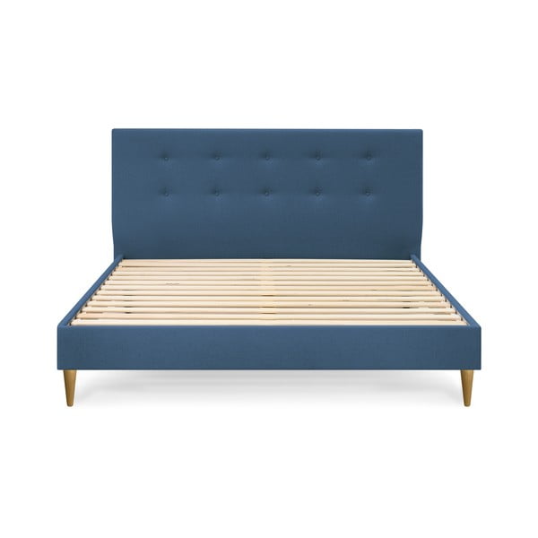 Plavi bračni krevet Bobochic Paris Light, 180 x 200 cm-image-2