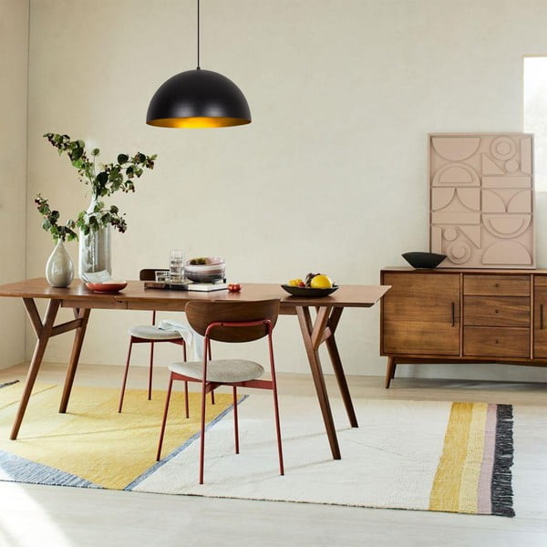 Crna viseća svjetiljka s metalnim sjenilom ø 40 cm Coppa – Opviq lights-image-1