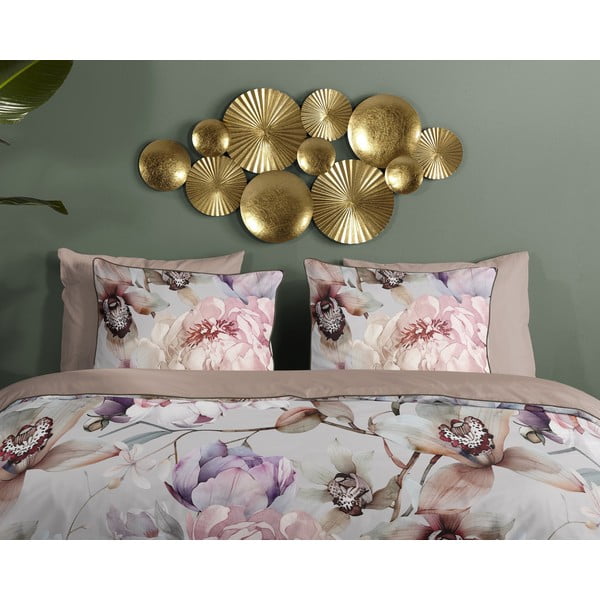 Siva/smeđa posteljina za krevet za jednu osobu/za produženi krevet od pamučnog satena 140x220 cm Colinda – Descanso-image-2