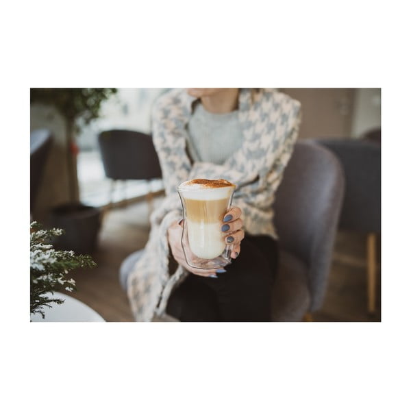 Staklene šalice u setu 6 kom s dvostrukom stijenkom 250 ml – Vialli Design-image-4