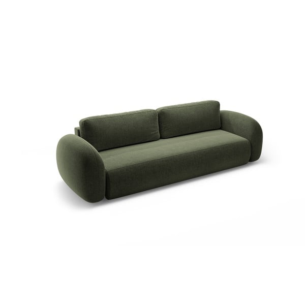 Zelena sklopiva/s prostorom za odlaganje sofa od šenila 262 cm Tonale – Cosmopolitan Design-image-2