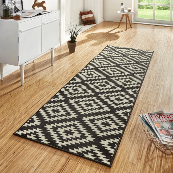 Crno-bijela staza Hanse Home Basic Nordic, 80 x 200 cm-image-1