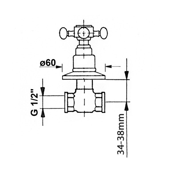 Ugrađeni ventil u brončanoj boji Antea Hot – Sapho-image-1