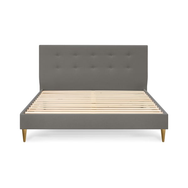 Tamno sivi bračni krevet Bobochic Paris Rory Light, 180 x 200 cm-image-2