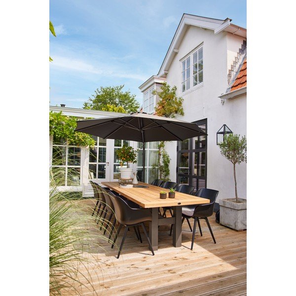 Tamno sivi suncobran ø 300 cm Shadowflex – Hartman-image-2