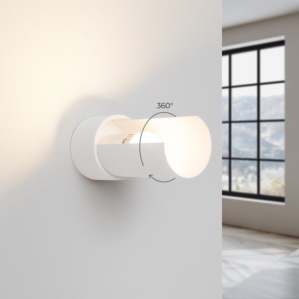 Bijela zidna lampa Aurea – Sollux-image-1