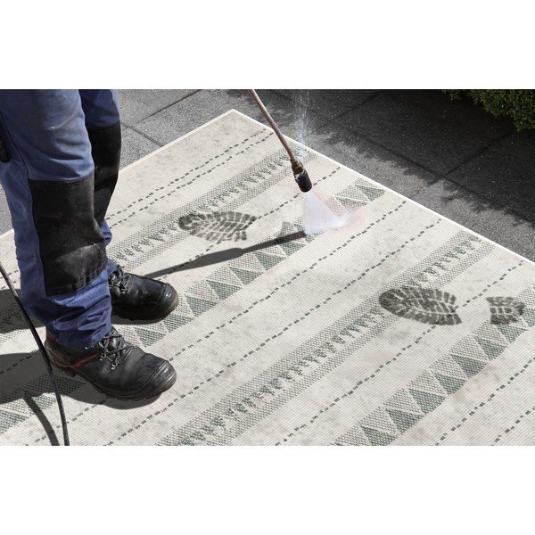 Vanjski zeleno-krem tepih NORTHRUGS Bahamas, 160 x 230 cm-image-1