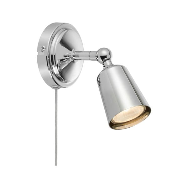 Zidna lampa s utikačem u srebrnoj boji Tiny – Markslöjd