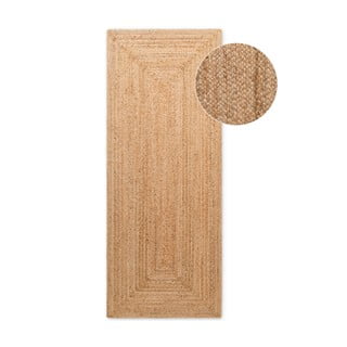 Obostrana/ručno rađena jutena staza u prirodnoj boji 80x200 cm Sharmila Natural Brown – Hanse Home