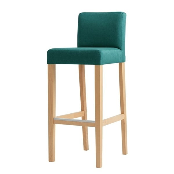Tirkizna barska stolica s prirodnim nogama Custom Form Wilton