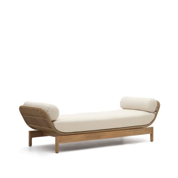 Krem/u prirodnoj boji vrtna sofa od masivnog bagrema Catalina – Kave Home-image-2