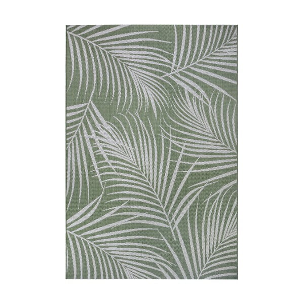 Zeleni vanjski tepih Ragami Flora, 80 x 150 cm