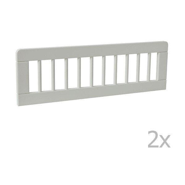 Set od 2 bijele pregrade za dječji krevetić Pinio Basic, 160 x 70 cm-image-1