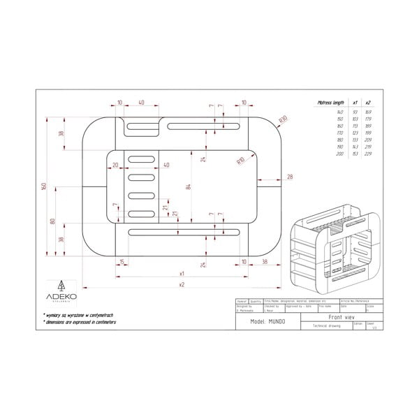 Dječji krevet na kat s prostorom za odlaganje 90x200 cm u prirodnoj boji Mundo – Adeko-image-3