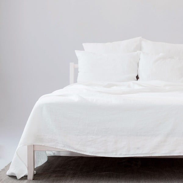 Bijela plahta od mješavine lana 230x270 cm – Linen Tales-image-2
