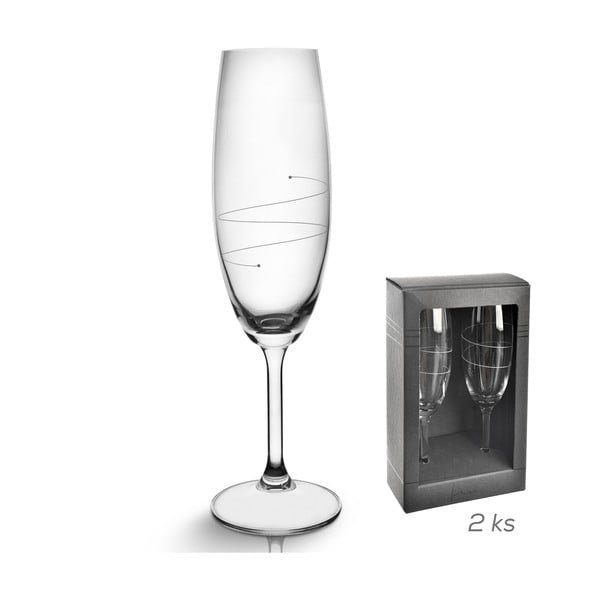 Čaše u setu 2 kom za šampanjac 220 ml – Orion-image-2