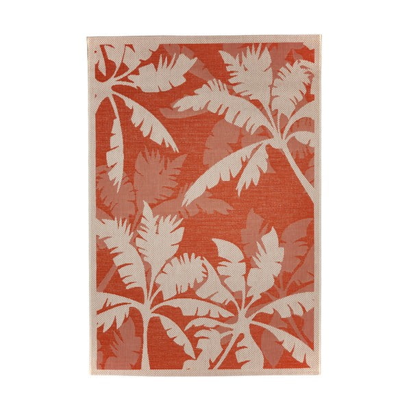 Narančasto-bež tepih pogodan za eksterijer Floorita Palms, 160 x 230 cm
