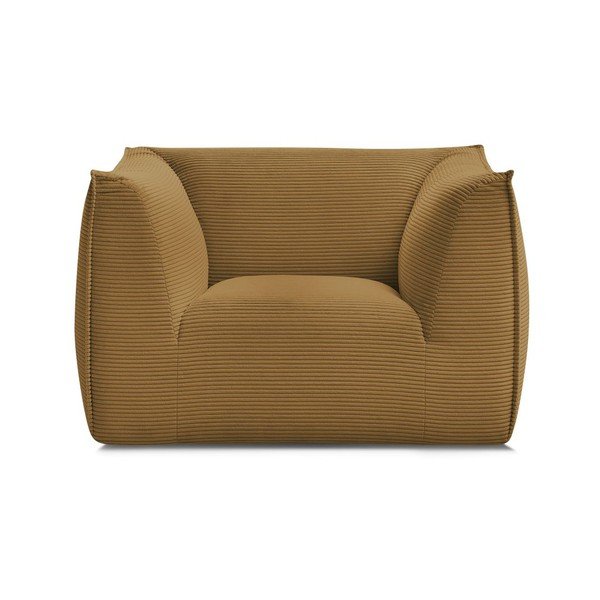 Senf žuta fotelja od samta Giorgia – Bobochic Paris-image-2