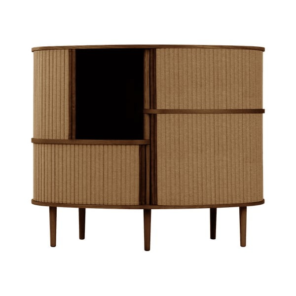 Smeđi/svjetlo smeđi ormarić u dekoru hrasta s kliznim vratima 120x100x50 cm Audacious – UMAGE-image-1