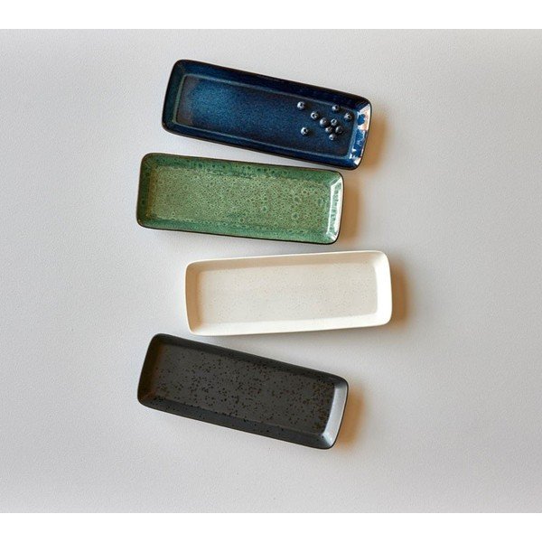 Keramički pladanj za posluživanje 14x38 cm Gastro Green/Black – Bitz-image-1