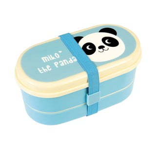 Plava bento kutija za objed Rex London Miko The Panda