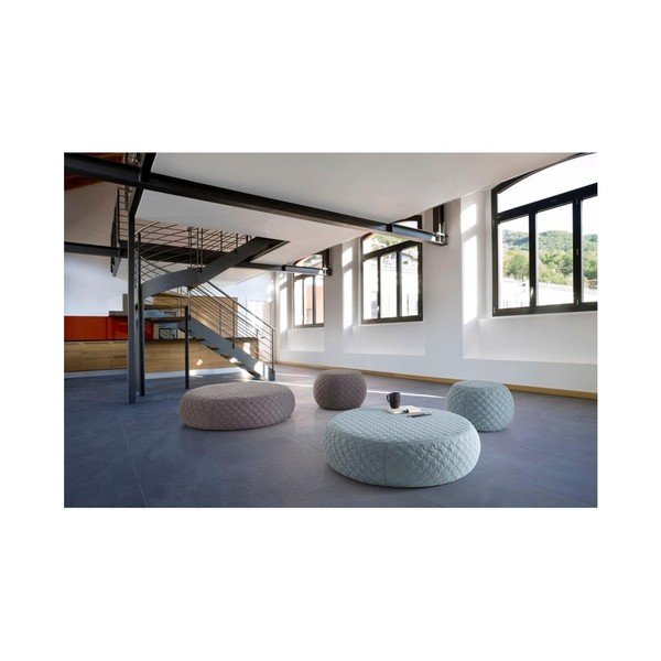 Sivi pouf sømcasa Aldo, ⌀ 100 cm-image-2