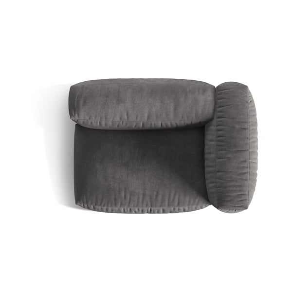 Siva baršunasti modularna sjedeća garnitura (s desnim kutom) Martina – Micadoni -image-3