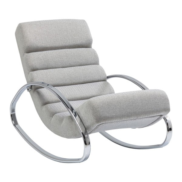 Siva stolica za ljuljanje Kare Design Manhattan