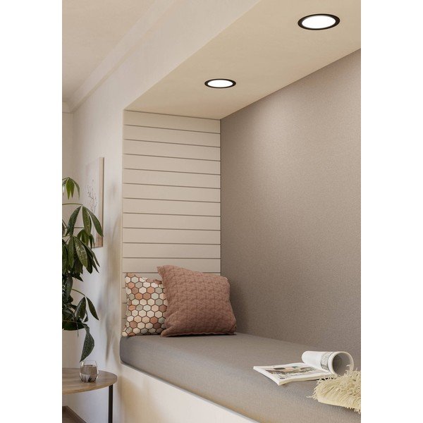 Crna LED/ugradbena stropna svjetiljka FUEVA 5 – EGLO-image-1