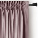 Svjetlo smeđa zavjesa za djelomično zamračenje od samta 140x245 cm Pleat – Restilo