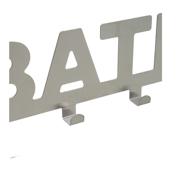 Metalna vješalica za vrata u mat srebrnoj boji 32 cm Bath – Casa Selección-image-2