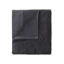 Tamno sivi pamučni ručnici u setu 4 kom od frotira 30x30 cm Riva – Blomus
