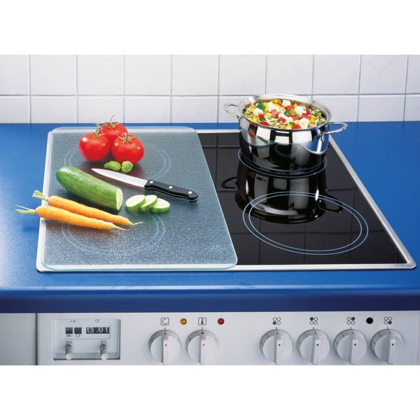 Set od 2 staklene pokrivača štednjaka Wenkoo Transparent-image-1