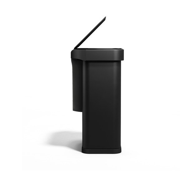 Crna beskontaktna željezna kanta za smeće 58 l Sensor – simplehuman-image-4