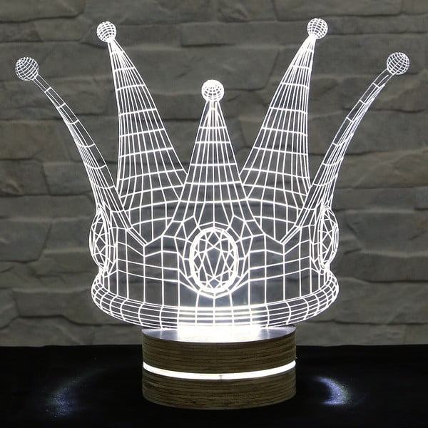 3D Crown stolna lampa