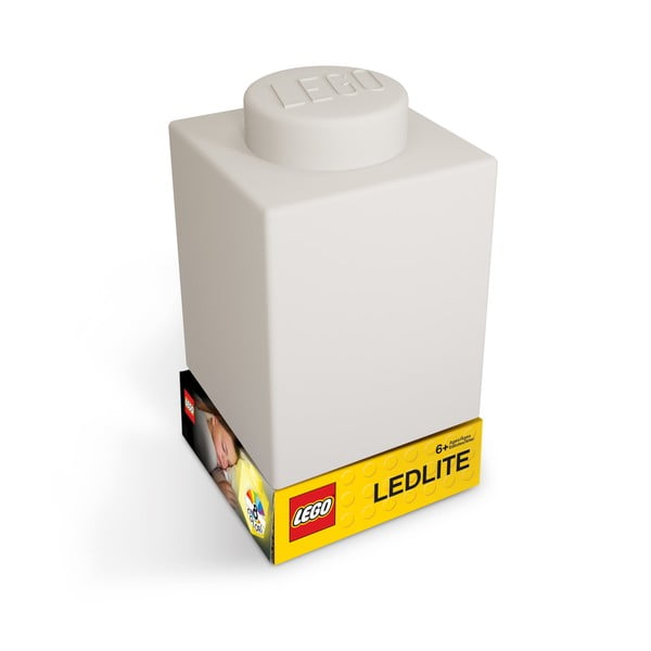 Bijela noćna svjetiljka od silikona LEGO® Classic Brick