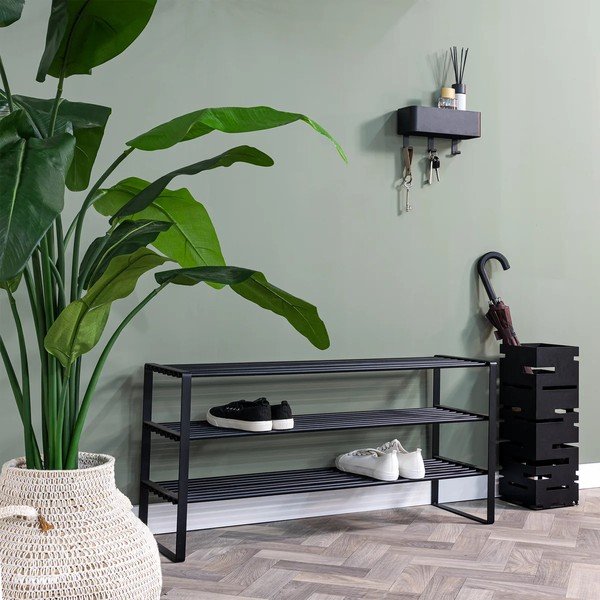 Crni metalni ormarić za cipele 100x48,5x29 cm Rex – Spinder Design-image-2
