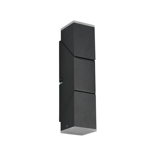 Mat crna LED zidna lampa Raglan – Trio-image-1