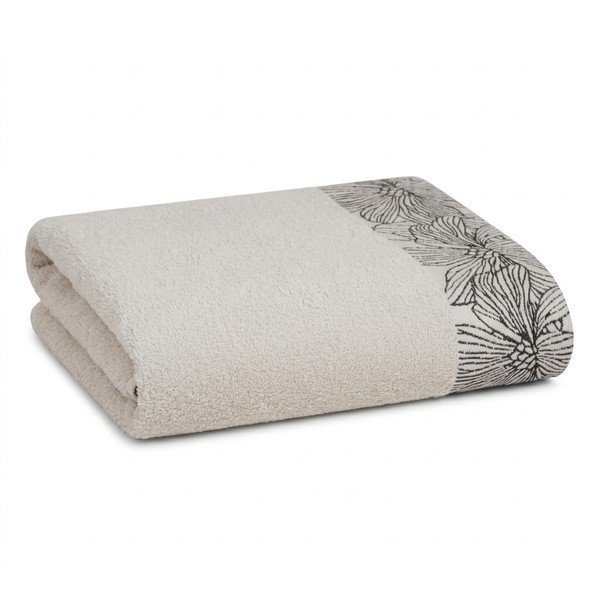 Pamučan ručnik od frotira boje slonovače 50x100 cm Valencia – My House