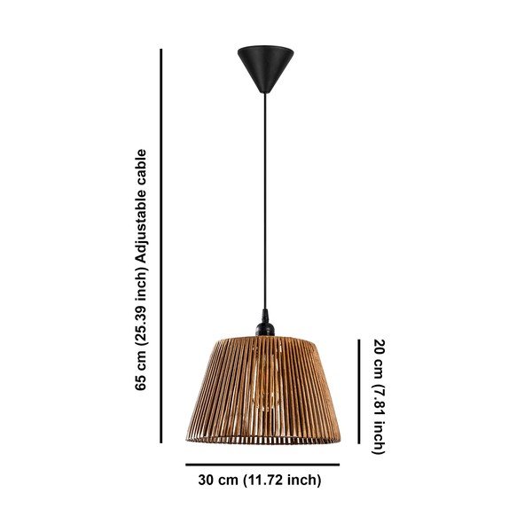 Crna/bež viseća svjetiljka ø 30 cm Cone – Opviq lights-image-4