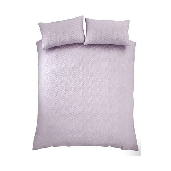 Posteljina za krevet za jednu osobu u boji lavande 135x200 cm Heatset Wave – Catherine Lansfield