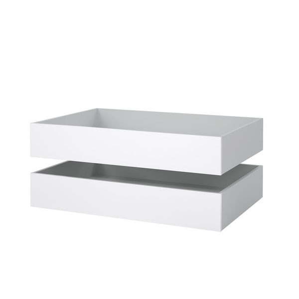 Bijele ladice za ispod kreveta u setu 2 kom Naia – Tvilum-image-3